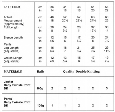 Knitting Pattern - James C Brett JB705 - Baby Twinkle Print DK - Jacket and Pants